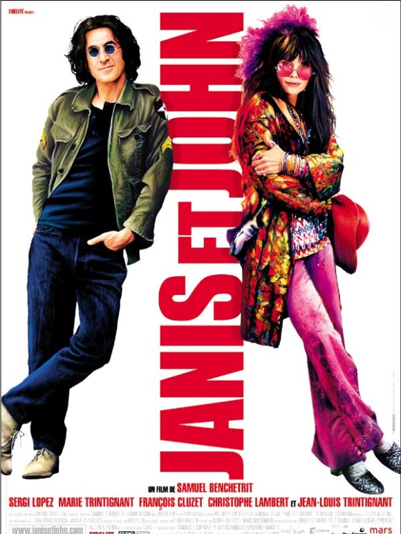 Affiche du film "Janis et John", avec François Cluzet et Marie Trintignant. Réalisé par Samuel Benchetrit et sorti en octobre 2003.