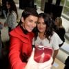 Cristina Cordula et Salma Hayek - Défilé Giambattista Valli, collection prêt-à-porter printemps-été 2018 à Paris. Le 2 octobre 2017. © CVS-Veeren / Bestimage