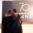 Mathieu Kassovitz et sa compagne Aude Legastelois (Habillée en Dior) - Montée des marches du film "Happy End" lors du 70ème Festival International du Film de Cannes. Le 22 mai 2017. © Borde-Jacovides-Moreau/Bestimage