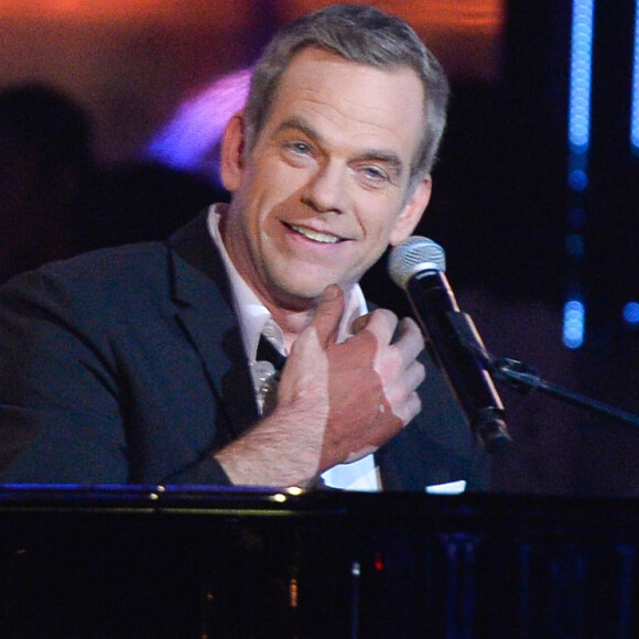 Le chanteur Garou (parrain du Télé­thon 2016) - 30ème édition du Téléthon 2016 (AFMTéléthon) à l'hippodrome de Longchamp à Paris, France, le 3 décembre 2016. © Coadic Guirec/Bestimage