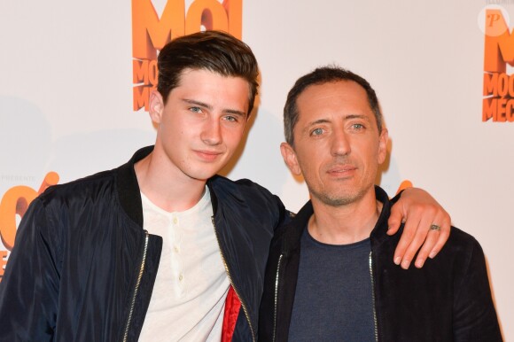 Noé Elmaleh et son père Gad Elmaleh - Avant-première du film d'animation "Moi Moche et Méchant 3" au cinéma Gaumont Champs-Elysées Marignan à Paris, France, le 27 juin 2017. © Coadic Guirec/Bestimage