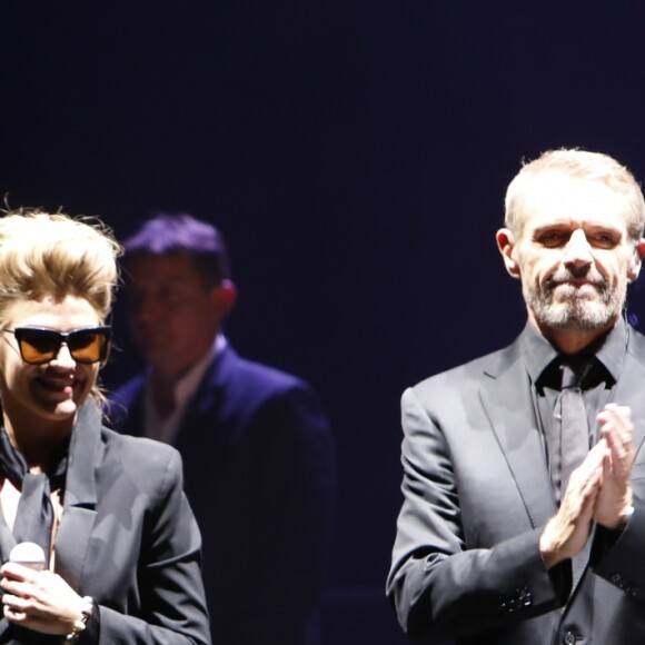 Exclusif - Michel Legrand et Lambert Wilson - Le concert des 50 ans des Demoiselles de Rochefort au Grand Rex à Paris le 30 septembre 2017. © Marc Ausset- Lacroix / Bestimage