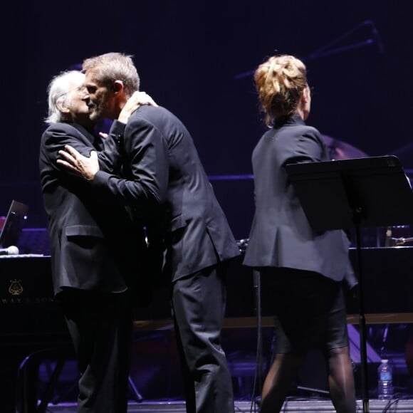 Exclusif - Michel Legrand et Lambert Wilson - Le concert des 50 ans des Demoiselles de Rochefort au Grand Rex à Paris le 30 septembre 2017. © Marc Ausset- Lacroix / Bestimage