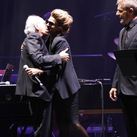 Exclusif - Michel Legrand et Lambert Wilson - Le concert des 50 ans des Demoiselles de Rochefort au Grand Rex à Paris le 30 septembre 2017. © Marc Ausset- Lacroix / Bestimage