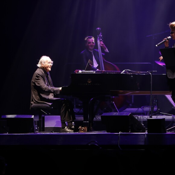 Exclusif - Michel Legrand et Lambert Wilson - Le concert des 50 ans des Demoiselles de Rochefort au Grand Rex à Paris le 30 septembre 2017. © Marc Ausset- Lacroix / Bestimage