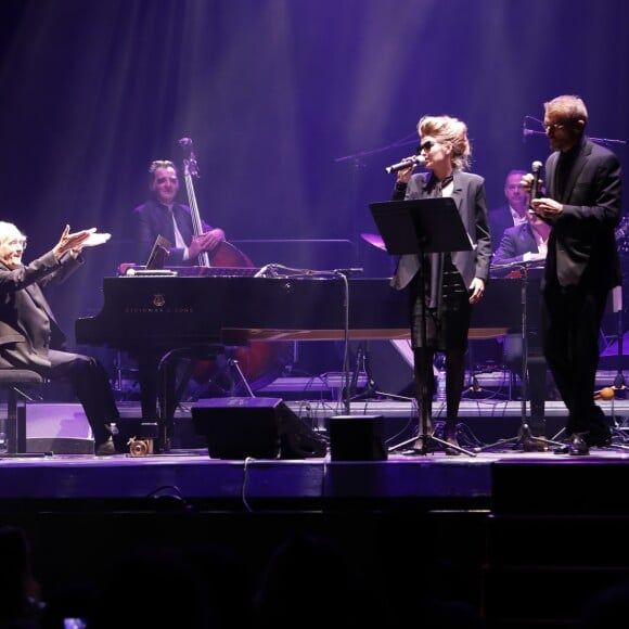 Exclusif - Michel Legrand et Lambert Wilson - Le concert des 50 ans des Demoiselles de Rochefort au Grand Rex à Paris le 30 septembre 2017. © Marc Ausset- Lacroix / Bestimage