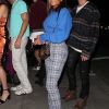 Christina Milian et son compagnon M. Pokora font la queue pour entrer dans la boîte de nuit Poppy à Los Angeles, le 21 septembre 2017.