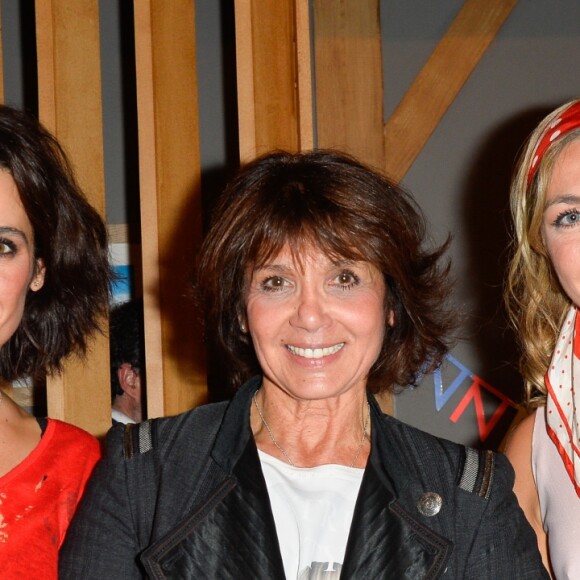 Exclusif - Stéphanie Fugain, sa fille Marie et Amélie Etasse - Représentation de la pièce "Bouquet Final" au profit de l'association Laurette Fugain au théâtre de la Comédie Caumartin à Paris, le 12 octobre 2017. @ Coadic Guirec/Bestimage