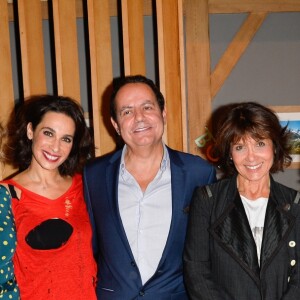 Exclusif - Xavier Berlioz, Emmanuelle Fernandez, Marie Fugain, Olivier Macé, Stéphanie Fugain, Amélie Etasse et Sébastien Knafo - Représentation de la pièce "Bouquet Final" au profit de l'association Laurette Fugain au théâtre de la Comédie Caumartin à Paris, le 12 octobre 2017. @ Coadic Guirec/Bestimage