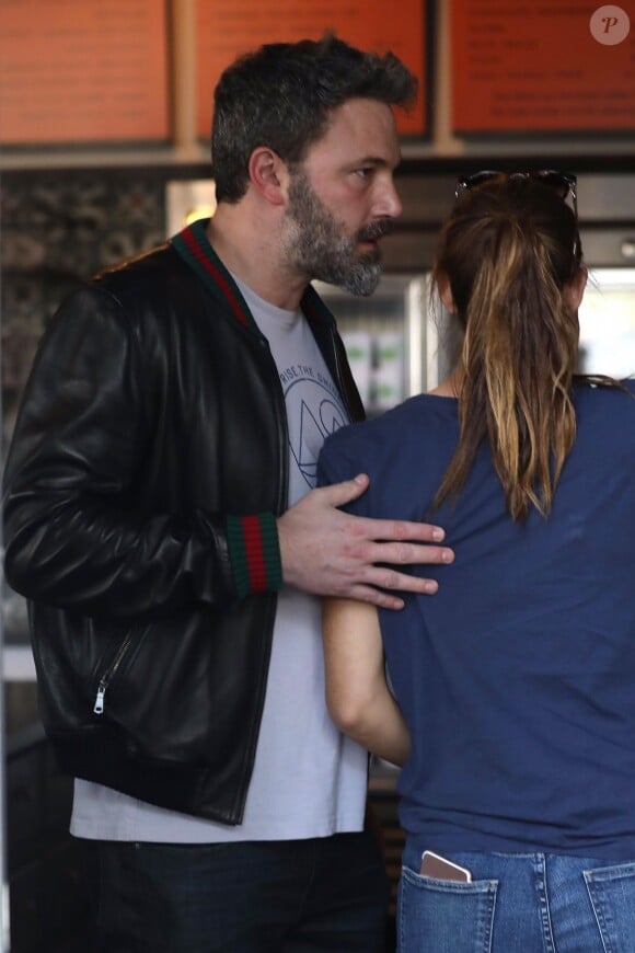 Ben Affleck et Jennifer Garner à Santa Monica, le 12 octobre 2017.
