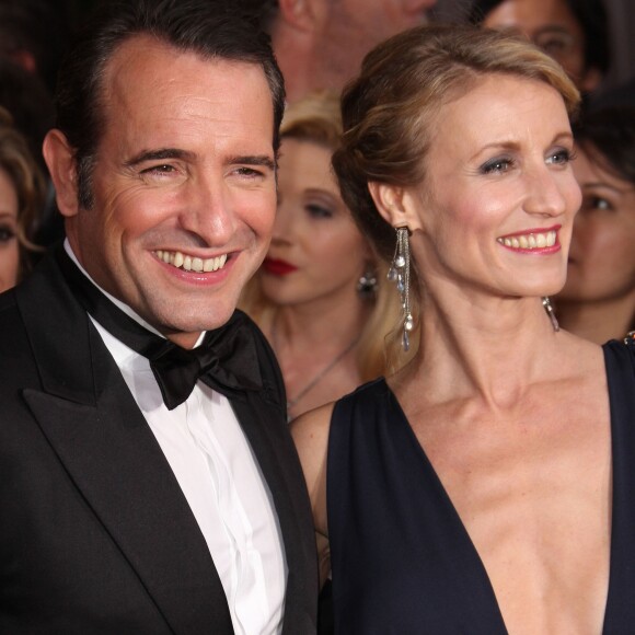 Jean Dujardin et Alexandra Lamy à la 84e édition des Oscars le 26 février 2012
