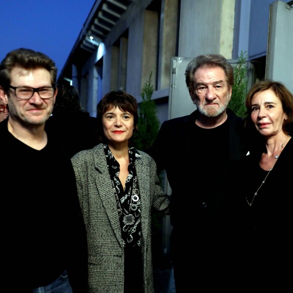Eddy Mitchell entouré de ses enfants Sylvaine et Eddy Jr Moine et de sa femme Muriel - Cérémonie d'ouverture du Festival Lumière 2017 au cours de laquelle Eddy Mitchell a reçu un hommage à Lyon, le 14 Octobre 2017 © Dominique Jacovides/Bestimage