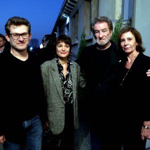 Eddy Mitchell entouré de ses enfants Marilyn et Eddy Jr Moine et de sa femme Muriel - Cérémonie d'ouverture du Festival Lumière 2017 au cours de laquelle Eddy Mitchell a reçu un hommage à Lyon, le 14 Octobre 2017 © Dominique Jacovides/Bestimage