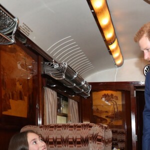 La duchesse Catherine de Cambridge, enceinte, le prince William et le prince Harry (photo) participaient le 16 octobre 2017 en gare de Paddington à un événement organisé par le Charities Forum, qui regroupe une trentaine d'associations qu'ils soutiennent, et par le fonds de la BAFTA que préside le duc de Cambridge. En présence de l'équipe du film Paddington 2, une centaine d'enfants choisis ont quitté leur quotidien difficile pour faire un beau voyage à bord d'un train mythique, le Belmond British Pullman.