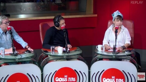 Isabelle Mergault dans Les grosses têtes sur RTL, le 13 octobre 2017