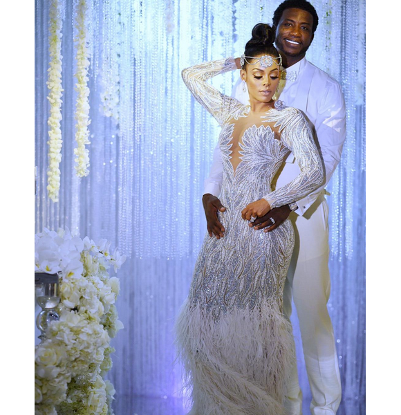 Mariage de Gucci Mane (Radric Davis) et Keyshia Ka'oir. Miami, le 17 octobre 2017.