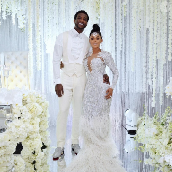 Mariage de Gucci Mane (Radric Davis) et Keyshia Ka'oir. Miami, le 17 octobre 2017.