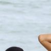 Karrueche Tran profite d'un après-midi détente sur la plage de Miami, le 18 octobre 2017.