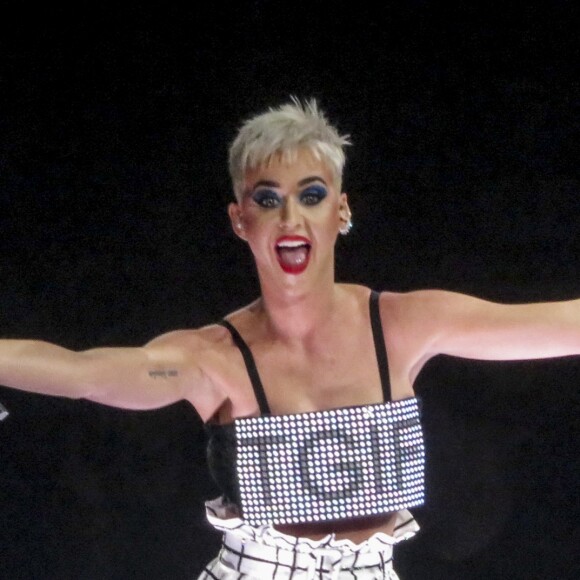 Katy Perry en concert au Bell Center Arena, dans le cadre de sa tournée "Witness Tour", à Montréal, le 20 septembre 2017.