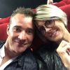 Thomas Voeckler et sa femme Julie, enceinte de Noha, au cinéma début octobre 2017, photo Twitter.