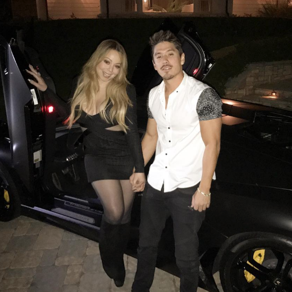 Mariah Carey et Bryan Tanaka de sortie, le 12 cotobre 2017.