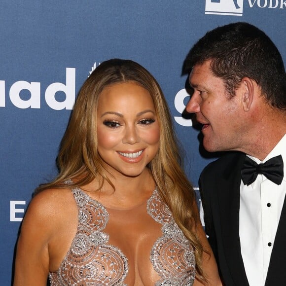 Mariah Carey et son fiancé James Packer à la 27e soirée annuelle Glaad Media à The Waldorf-Astoria à New York, le 14 mai 2016 © Nancy Kaszerman via Bestimage