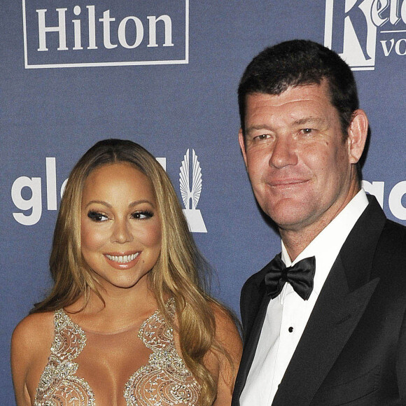 Mariah Carey et son fiancé James Packer à la 27e soirée annuelle Glaad Media à The Waldorf-Astoria à New York, le 14 mai 2016 © Nancy Kaszerman via Bestimage