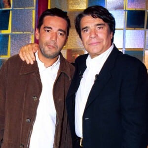 Bernard Tapie et son fils Stéphane en 1999 dans Vivement Dimanche.