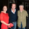 Semi-exclusif - Nathalie Pechalat, son compagnon Jean Dujardin, Claude Lelouch, sa compagne Valérie Perrin et Anouk Aimée - Le réalisateur français C. Lelouch célèbre ses 80 ans au restaurant Victoria à Paris, France, le 30 octobre 2017. © Coadic Guirec/Bestimage