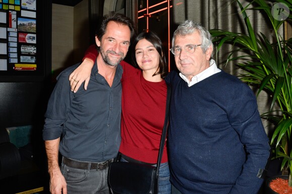 Semi-exclusif - Stéphane De Groodt, Lucie Boujenah et son oncle Michel Boujenah - Le réalisateur français C. Lelouch célèbre ses 80 ans au restaurant Victoria à Paris, France, le 30 octobre 2017. © Coadic Guirec/Bestimage