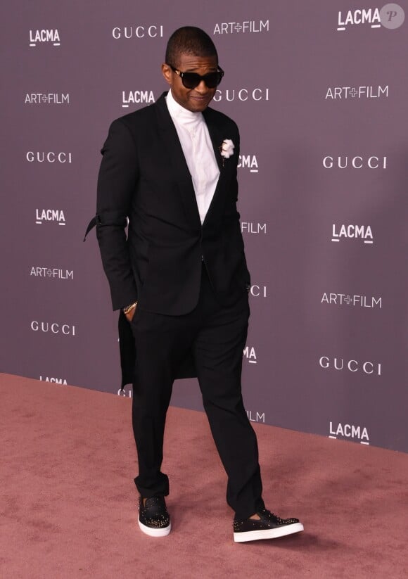 Usher - Gala "Art + Film" organisé par le musée LACMA. Los Angeles, le 4 novembre 2017.