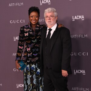 Mellody Hobson et George Lucas - Gala "Art + Film" organisé par le musée LACMA. Los Angeles, le 4 novembre 2017.