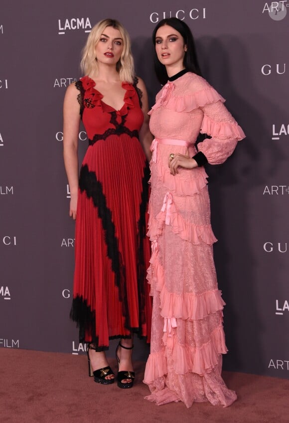 Les soeurs Lola Fruchtmann et Tali Lennox - Gala "Art + Film" organisé par le musée LACMA. Los Angeles, le 4 novembre 2017.