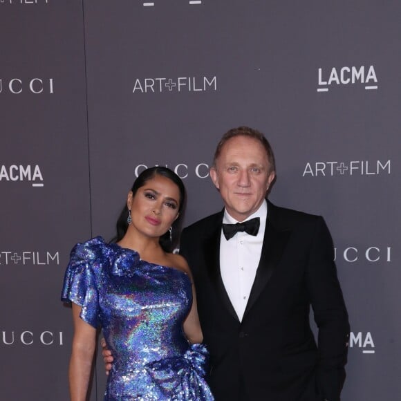 Salma Hayek et François-Henri Pinault - Gala "Art + Film" organisé par le musée LACMA. Los Angeles, le 4 novembre 2017.