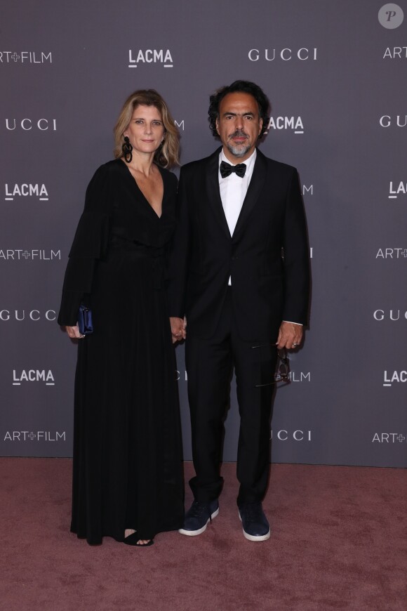 Maria Eladia Hagerman et son mari Alejandro Gonzalez - Gala "Art + Film" organisé par le musée LACMA. Los Angeles, le 4 novembre 2017.