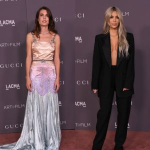 Charlotte Casiraghi, Kim Kardashian et Dakota Johnson au gala "Art + Film" organisé par le musée LACMA. Los Angeles, le 4 novembre 2017.