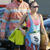 Exclusif - Miley Cyrus fait du shopping avec son compagnon Liam Hemsworth et des amis à Malibu le 21 août 2016.