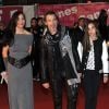 Florent Pagny, sa femme Azucena Pagny et leur fille Ael - 15e édition des NRJ Music Awards au Palais des Festivals à Cannes le 14 décembre 2013.