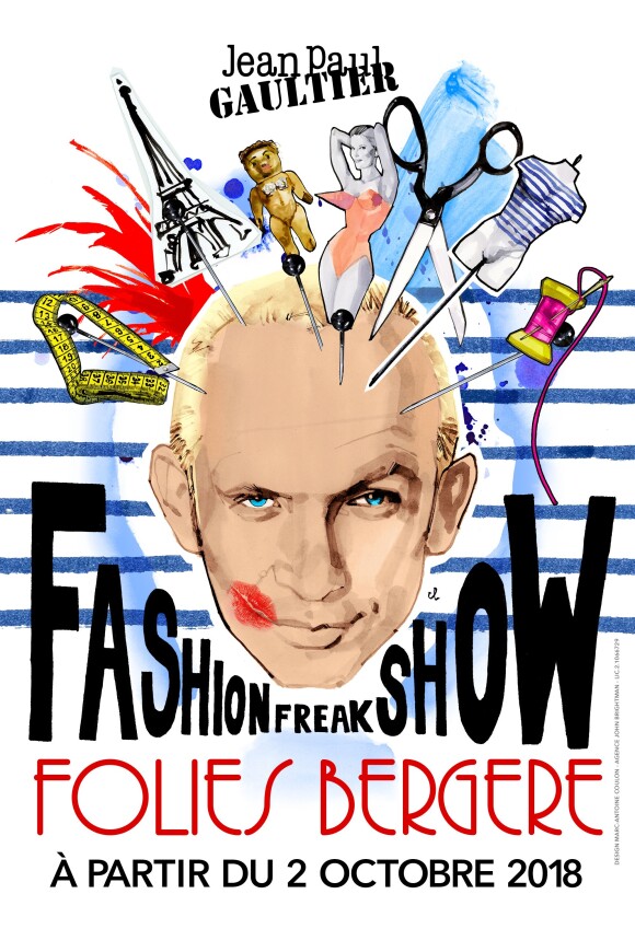 La "Fashion Freak Show" de Jean Paul Gaultier aux Folies Bergère à partir du 2 octobre 2018.