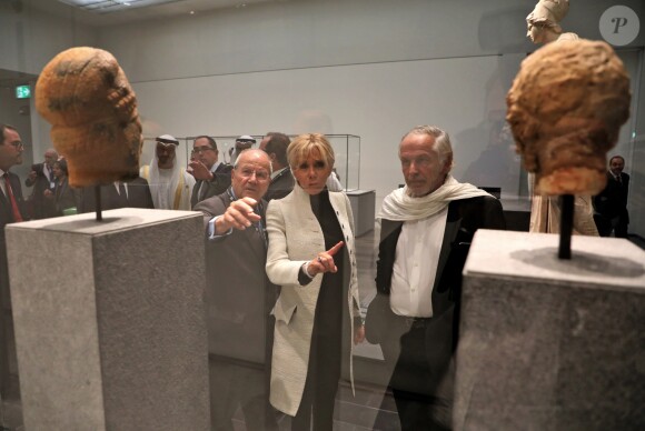 Brigitte Macron - Visite du Louvre Abu Dhabi, le 8 novembre 2017 Photo : Ludovic MARIN/Pool/ABACAPRESS