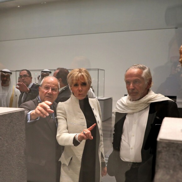 Brigitte Macron - Visite du Louvre Abu Dhabi, le 8 novembre 2017 Photo : Ludovic MARIN/Pool/ABACAPRESS