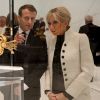 Emmanuel Macron et Brigitte Macron - Visite du Louvre Abu Dhabi, le 8 novembre 2017 Photo : Ludovic MARIN/Pool/ABACAPRESS