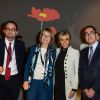 Jean-Luc Martinez, Brigitte Macron, Francoise Nyssen - Visite du Louvre Abu Dhabi, le 8 novembre 2017.