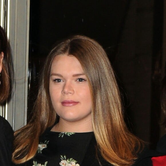 La princesse Caroline de Hanovre, Camille Gottlieb et la princesse Stéphanie de Monaco lors de la soirée hommage à la princesse Grace de Monaco avec la projection du film The Country Girl (Une fille de la province), sorti en 1954 et pour lequel Grace Kelly reçut l'Oscar de la meilleure actrice, au théâtre Princesse Grace à Monaco le 11 novembre 2017. Cette projection, suivie d'un dîner, était organisée par la Fondation Princesse Grace et Dani Carew. © Bruno Bebert / Bestimage