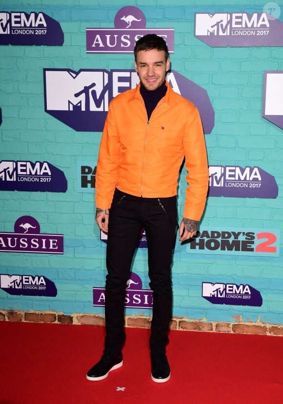 Liam Payne sur le tapis rouge des MTV Europe Music Awards 2017 au SSE Arena, Londres, le 12 novembre 2017.