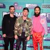 Thirty Seconds to Mars sur le tapis rouge des MTV Europe Music Awards 2017 au SSE Arena, Londres, le 12 novembre 2017.
