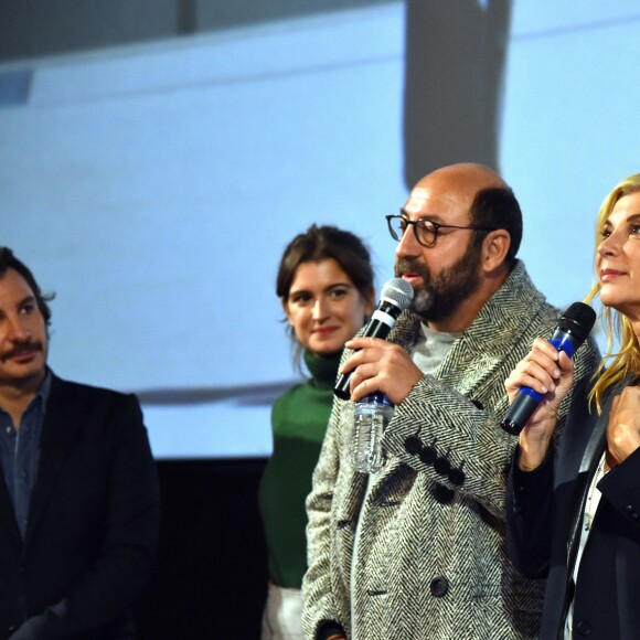 Exclusif - Michaël Youn, Oriane Deschamps (la fille de M. Laroque), Kad Merad, Michèle Laroque et Gérard Darmon - Présentation du film de M. Laroque "Brillantissime" en avant-première à Nice aux Pathé Cinémas, le 10 novembre 2017. © Bruno Bebert/Bestimage