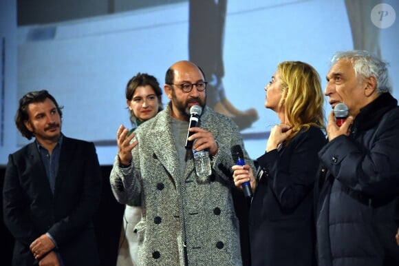 Exclusif - Michaël Youn, Oriane Deschamps (la fille de M. Laroque), Kad Merad, Michèle Laroque et Gérard Darmon - Présentation du film de M. Laroque "Brillantissime" en avant-première à Nice aux Pathé Cinémas, le 10 novembre 2017. © Bruno Bebert/Bestimage