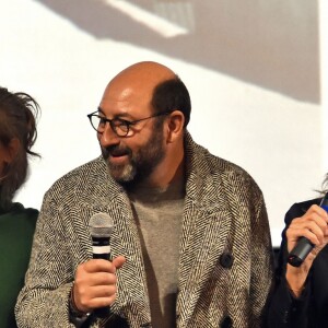 Exclusif - Michaël Youn, Oriane Deschamps (la fille de M. Laroque), Kad Merad et Michèle Laroque - Présentation du film de M. Laroque "Brillantissime" en avant-première à Nice aux Pathé Cinémas, le 10 novembre 2017. © Bruno Bebert/Bestimage