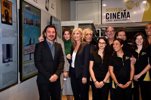 Exclusif - Michaël Youn, Oriane Deschamps (la fille de M. Laroque), Françoise Fabian, Gérard Darmon, Michèle Laroque et Kad Merad - Présentation du film de M. Laroque "Brillantissime" en avant-première à Nice aux Pathé Cinémas, le 10 novembre 2017. © Bruno Bebert/Bestimage